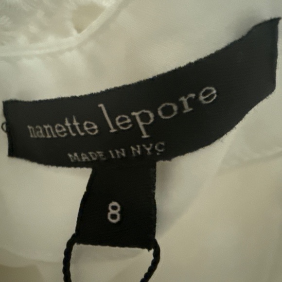 Nanette Lepore Hook, Line, Sinker Lace Cold Shoulder Top Size 8 NWT OTHER - Picture 9 of 13
